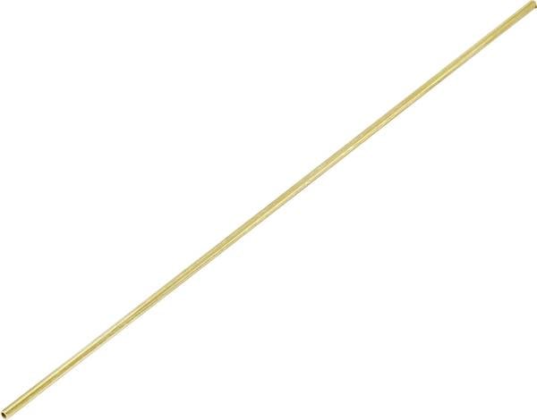 Messing Rohr Stab (Ø x L) 6 mm x 50 cm Innen-Durchmesser: 4 mm 1 St.