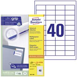 Image of Avery-Zweckform 3657-200 Etiketten 48.5 x 25.4 mm Papier Weiß 8800 St. Permanent Universal-Etiketten 220 Blatt DIN A4