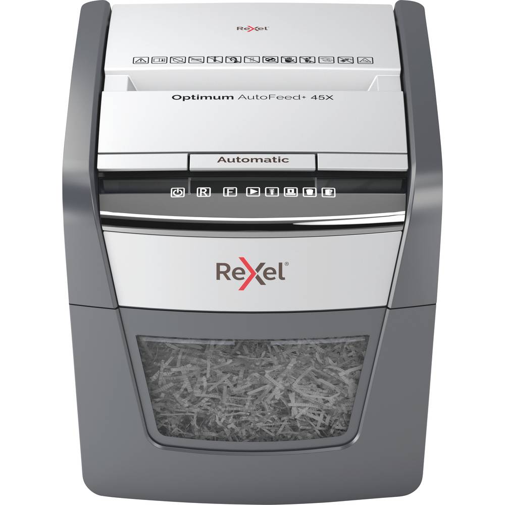 Rexel Optimum AutoFeed 45X Papierversnipperaar Cross cut 4 x 28 mm 20 l Aantal bladen (max.): 45 Vei