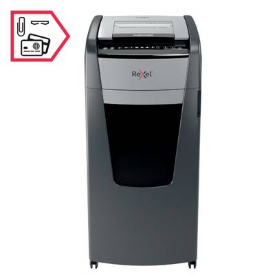 Rexel Optimum AutoFeed+ 750X Aktenvernichter 750 Blatt Mikroschnitt 4 x 30 mm P-4 140 l Vernichtet auch Büroklammern, He-8