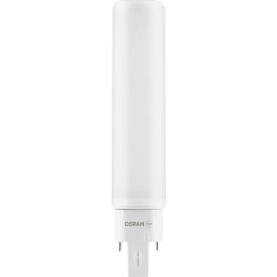 Eine matte Energiesparlampe mit der Aufschrift 'OSRAM' auf der Fassung. Geeignet für energiesparende Beleuchtung.