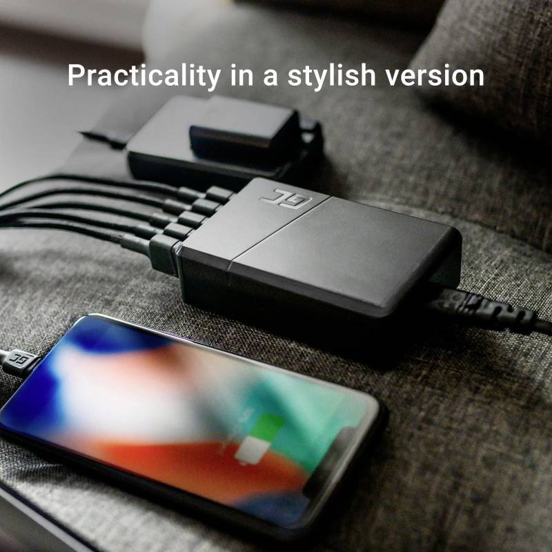 Green Cell ChargeSource 5 - Netzteil - 52 Watt - 2.4 A - Apple Fast Charge, GC Ultra Charge, Huawei Fast Charge, QC 3.0,-2