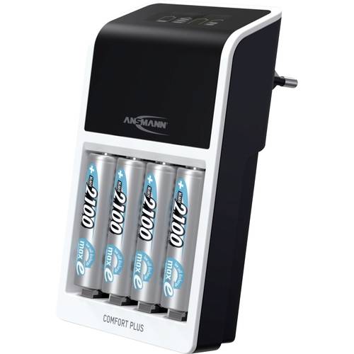 Thumbnail - Ansmann Comfort Plus Rundzellen-Ladegerät NiMH Micro (AAA), Mignon (AA), 9 V Block
