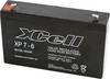 XCell XP 7 - 6 XCEXP76 Bleiakku 6 V Blei-Vlies (AGM) (B x H x T) 151 x 100 x 34 mm Flachstecker 4.8 mm, Flachstecker 6.35 mm Wartungsfrei