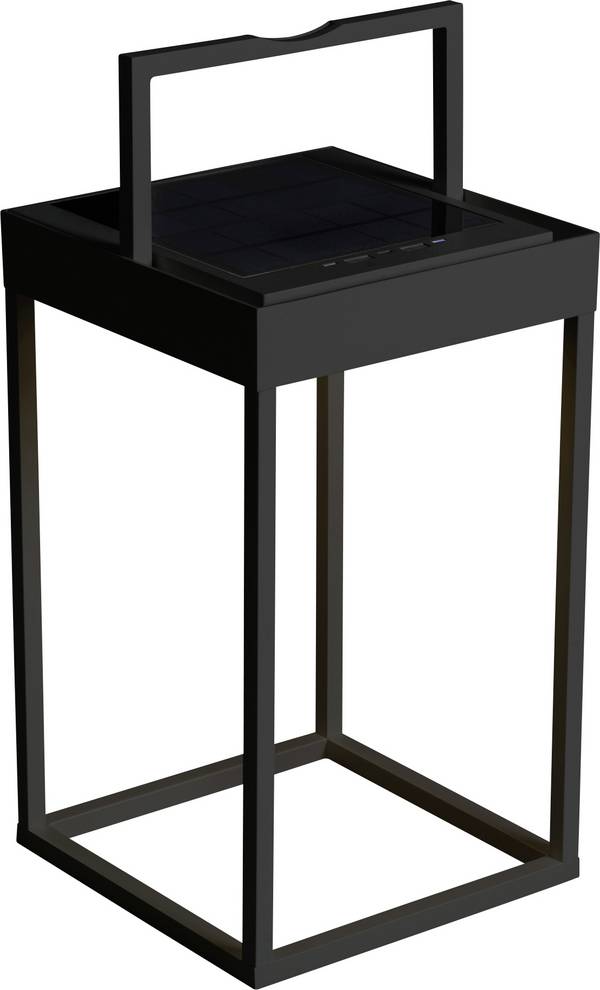 Konstsmide 7815-750 Portofino Solar-Dekoleuchte, USB-Leuchte    LED LED fest eingebaut 3.7 W Schwarz