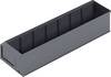 Alutec 66029 Sichtlagerkasten stapelbar (L x B x H) 400 x 91 x 81 mm Dunkelgrau 1 St.