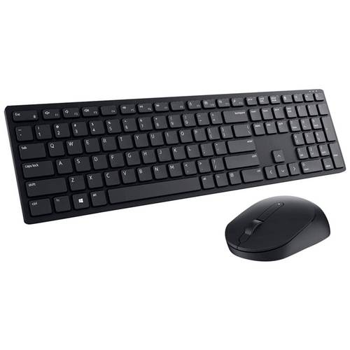 Dell Pro KM5221W Funk Tastatur, Maus-Set US-Englisch, QWERTY Schwarz