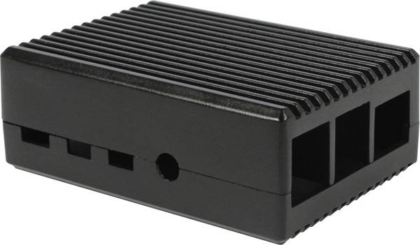 Allnet Leiterplatte Aluminiumgehäuse Passend für (Entwicklungskits): Raspberry Pi® inkl. passiven Kühler Schwarz