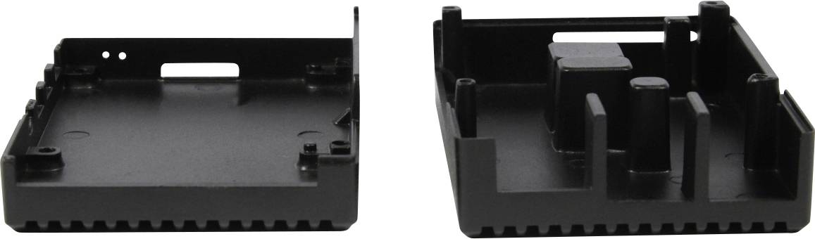 Allnet Leiterplatte Aluminiumgehäuse Passend für (Entwicklungskits): Raspberry Pi® inkl. passiven Kühler Schwarz-5