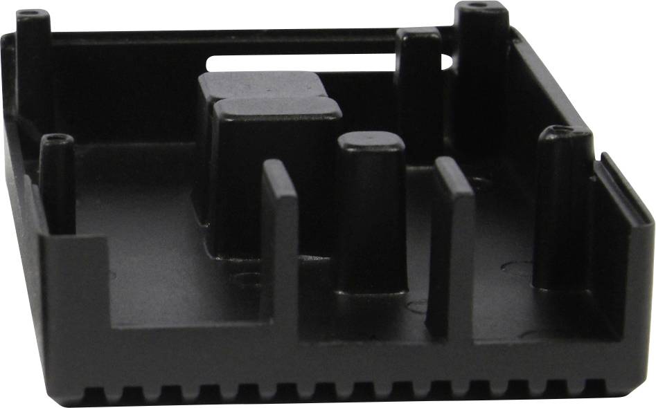 Allnet Leiterplatte Aluminiumgehäuse Passend für (Entwicklungskits): Raspberry Pi® inkl. passiven Kühler Schwarz-7