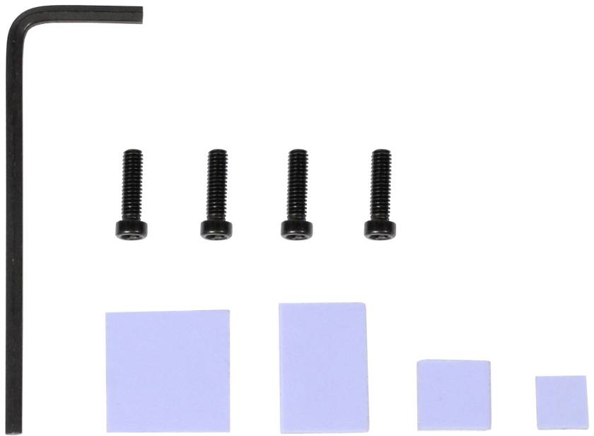 Allnet Leiterplatte Aluminiumgehäuse Passend für (Entwicklungskits): Raspberry Pi® inkl. passiven Kühler Schwarz-19