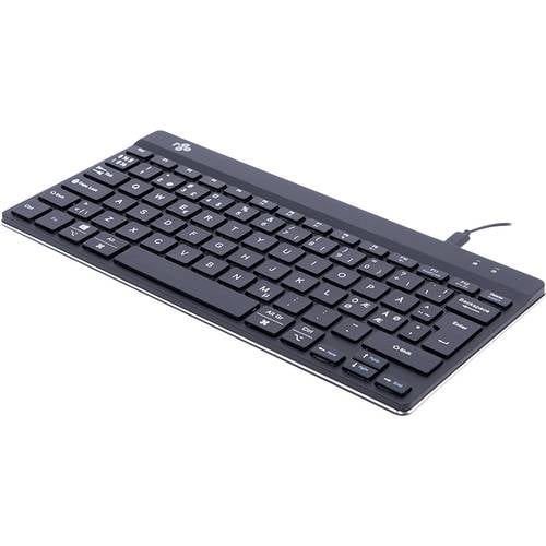 Thumbnail - R-GO Tools Compact Break (RGOCONDWDBL) Kabelgebunden Tastatur Nordisch, QWERTY Schwarz Ergonomisch