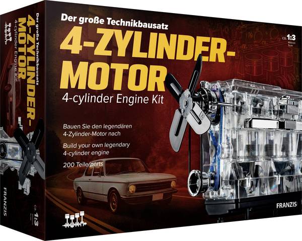 FRANZIS 4-Zylinder-Motor 67175 Bausatz ab 14 Jahre