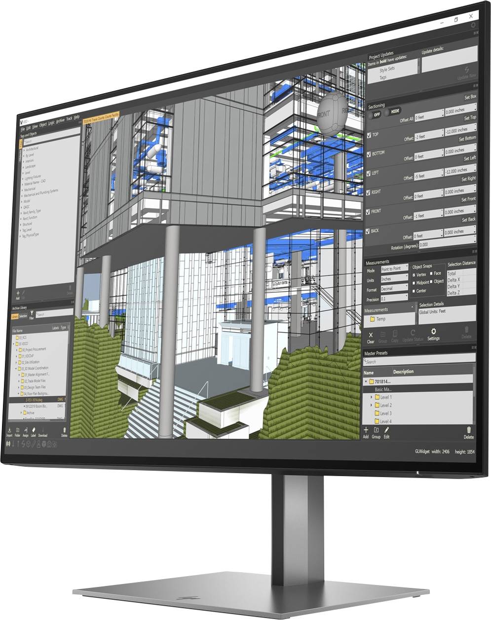 HP Z24n G3 LCD-Monitor EEK E (A - G) 61.2 cm (24.1 Zoll) 1920 x 1200 Pixel 16:10 5 ms DisplayPort, HDMI®, USB-A (USB 3.2-2