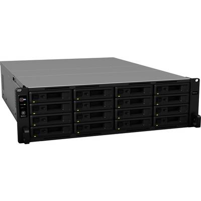 Ein moderner Server mit sechzehn Einschüben, alle mit grünen Lichtern aktiv. Geeignet für große Datenverarbeitung und Speicherung.