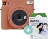 Fujifilm instax SQUARE SQ 1 Set Sofortbildkamera Orange mit eingebautem Blitz