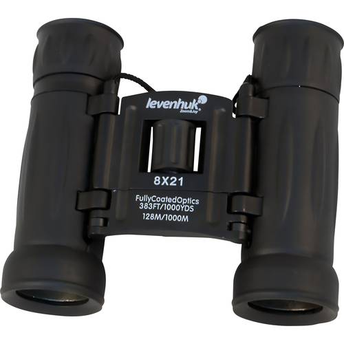 Levenhuk Fernglas 8 x 21 mm Dachkant Schwarz 67675