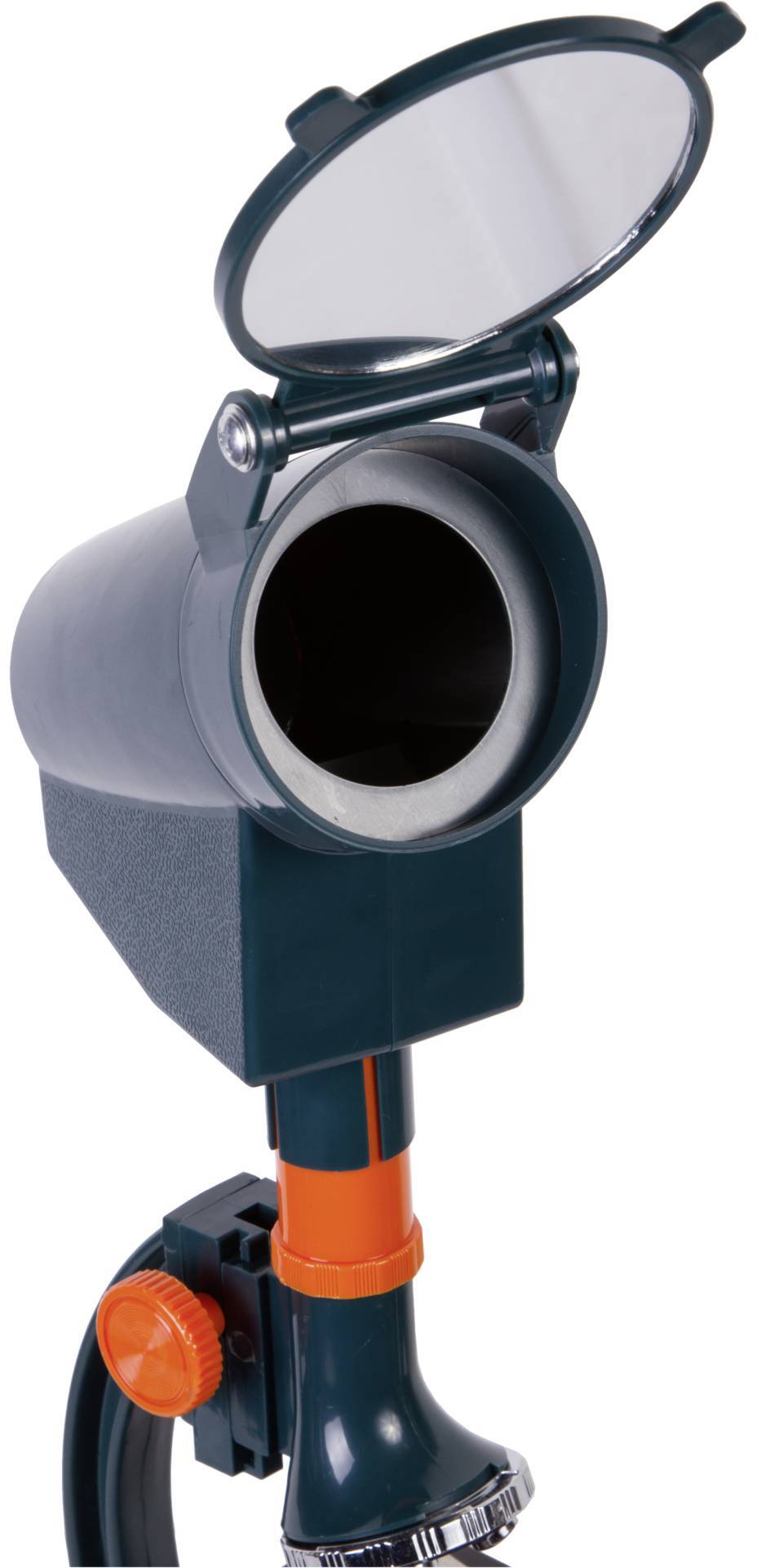Levenhuk LabZZ M3, Projektionsmikroskop, Orange, Farbe Petrol, Kunststoff, 1200x, 300x, 10x-10
