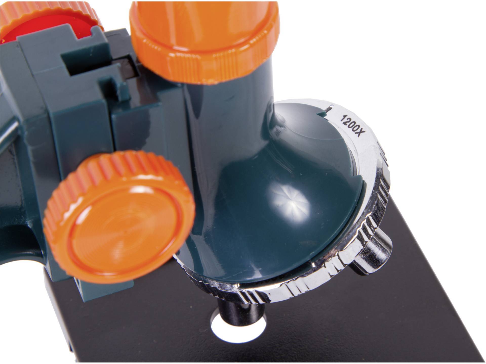 Levenhuk LabZZ M3, Projektionsmikroskop, Orange, Farbe Petrol, Kunststoff, 1200x, 300x, 10x-12