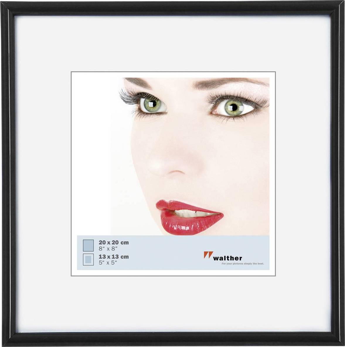 Thumbnail - walther+ design KB220H Bilder Wechselrahmen Papierformat: 20 x 20 cm Schwarz