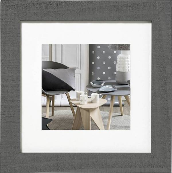 walther+ design HO440D Bilder Wechselrahmen Papierformat: 40 x 40 cm Grau