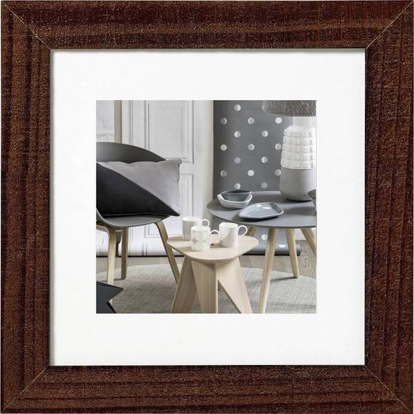 walther+ design HO440N Bilder Wechselrahmen Papierformat: 40 x 40 cm Braun
