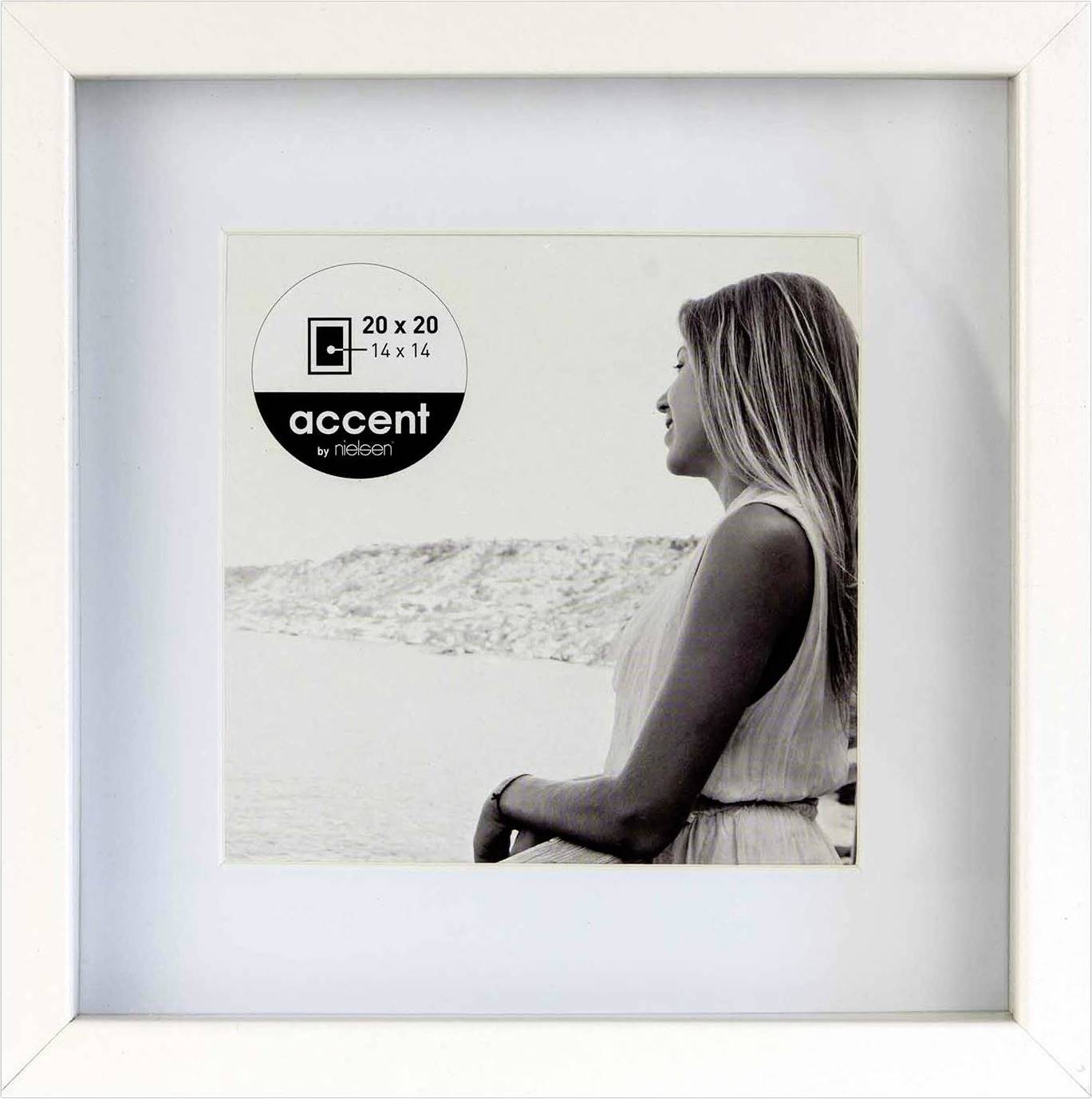 Nielsen Design 1115001 Bilder Wechselrahmen Papierformat: 20 x 20 cm Weiß