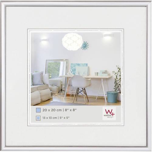 walther+ design KV220S Bilder Wechselrahmen Papierformat: 20 x 20 cm Silber