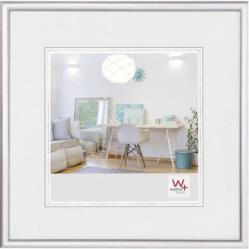 walther+ design KV330S Bilder Wechselrahmen Papierformat: 30 x 30 cm Silber