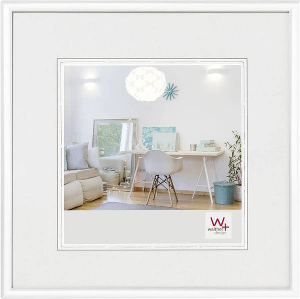 walther+ design KV330W Bilder Wechselrahmen Papierformat: 30 x 30 cm (B x H x T) 31 x 31 x 1.4 cm Weiß