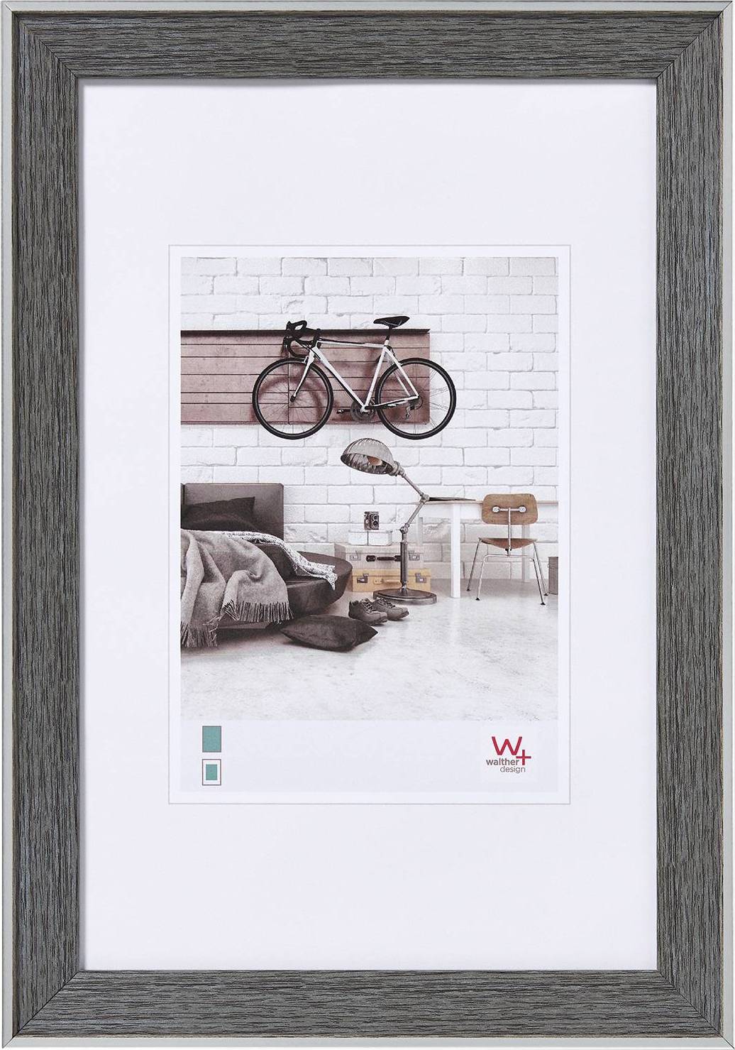 WALTHER EN040D Bilder Wechselrahmen Papierformat: 30 x 40 cm Grau