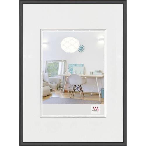 walther+ design KV318B Bilder Wechselrahmen Papierformat: 13 x 18 cm Schwarz