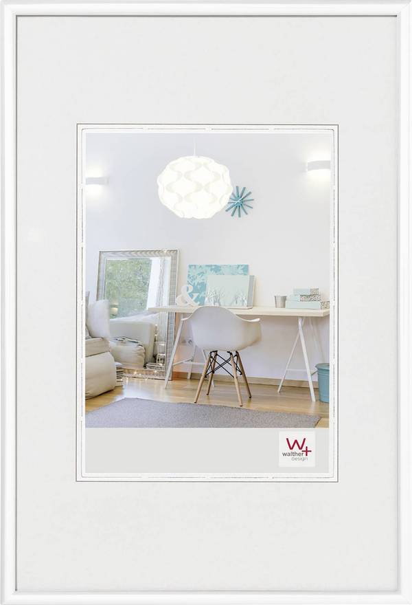 walther+ design KV015W Bilder Wechselrahmen Papierformat: 10 x 15 cm (B x H) 10 cm x 15 cm Weiß