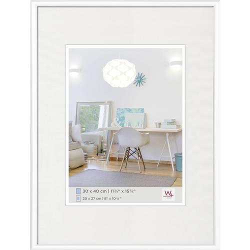 walther+ design KV040W Bilder Wechselrahmen Papierformat: 30 x 40 cm Weiß