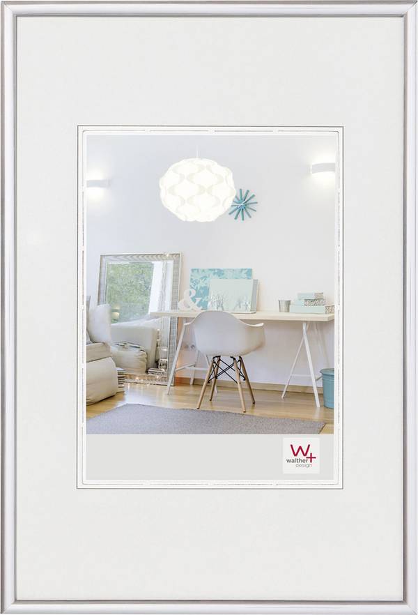 walther+ design KV015S Bilder Wechselrahmen Papierformat: 10 x 15 cm Silber