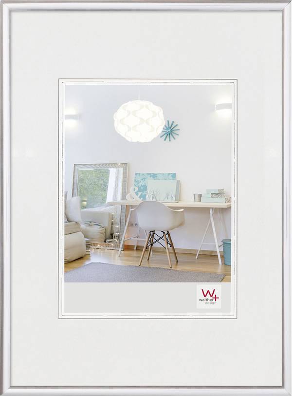 walther+ design KV318S Bilder Wechselrahmen Papierformat: 13 x 18 cm Silber