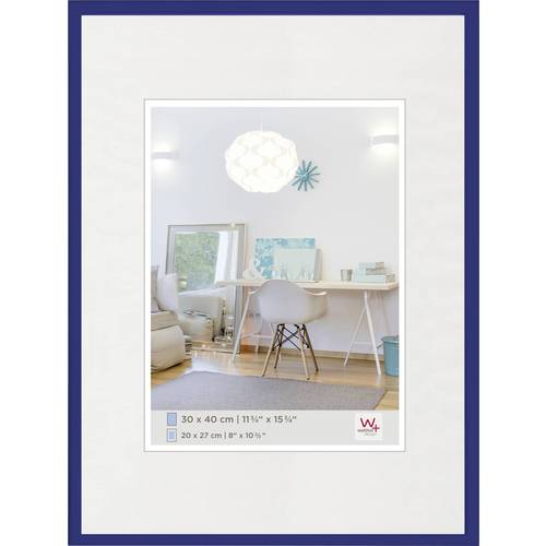 walther+ design KV040L Bilder Wechselrahmen Papierformat: 30 x 40 cm Blau
