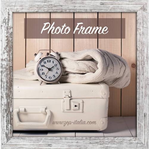 ZEP V21206 Bilder Wechselrahmen Papierformat: 20 x 20 cm Weiß, Braun