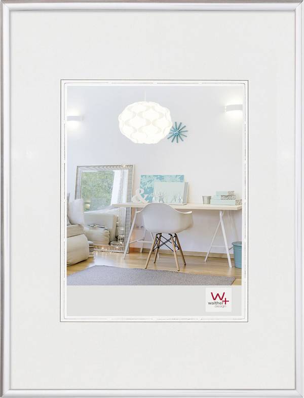 walther+ design KV824S Bilder Wechselrahmen Papierformat: 18 x 24 cm Silber