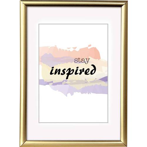 hama 00066607 Kunststoffrahmen Madrid, Gold, 15 x 20 cm