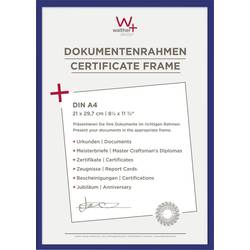 walther+ design KV130L Bilder Wechselrahmen Papierformat: DIN A4 Blau