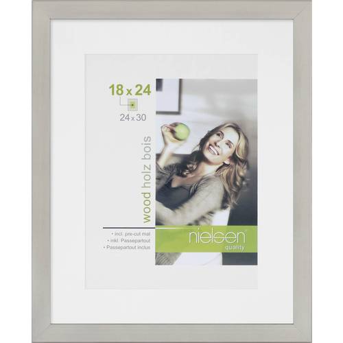 Nielsen Design 8988010 Bilder Wechselrahmen Papierformat: 24 x 30 cm Silber