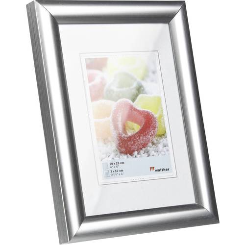 walther+ design KP015S Bilder Wechselrahmen Papierformat: 10 x 15 cm Silber