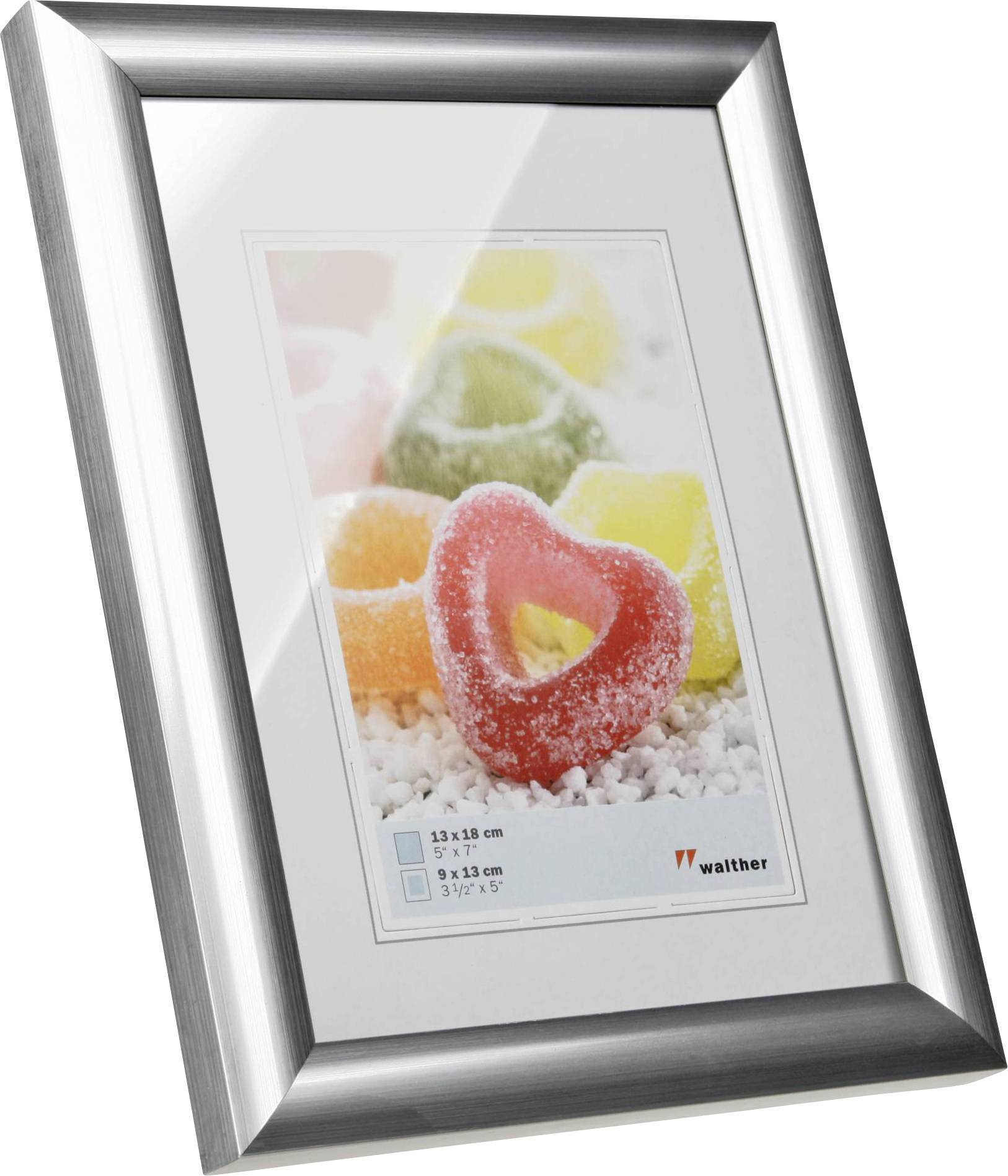 walther+ design KP318S Bilder Wechselrahmen Papierformat: 13 x 18 cm Silber