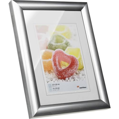 walther+ design KP318S Bilder Wechselrahmen Papierformat: 13 x 18 cm Silber