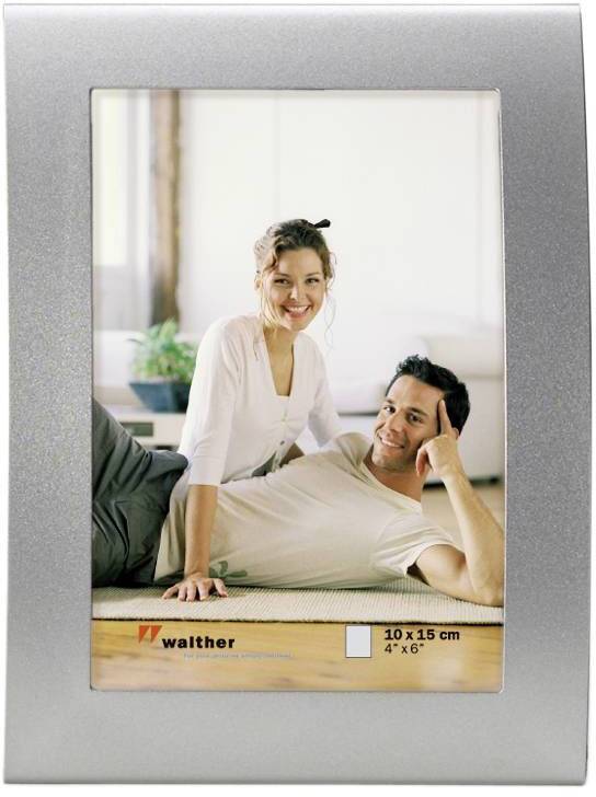walther+ design TP015S Bilder Wechselrahmen Papierformat: 10 x 15 cm Silber