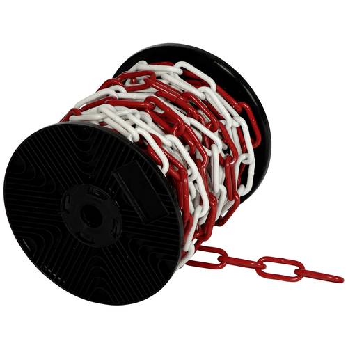 SWG Hox 68012896675 Absperrkette Rot-Weiß Stahl verzinkt 15 m