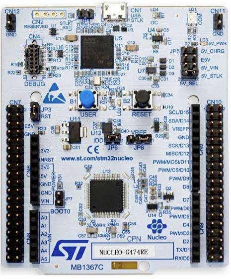 STMICROELECTRONICS NUCLEO-G474RE Entwicklungsboard 1 St.