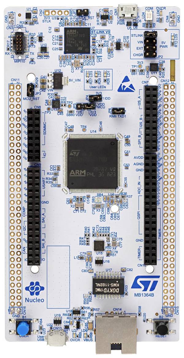 STMicroelectronics NUCLEO-H753ZI Entwicklungsboard   1 St.