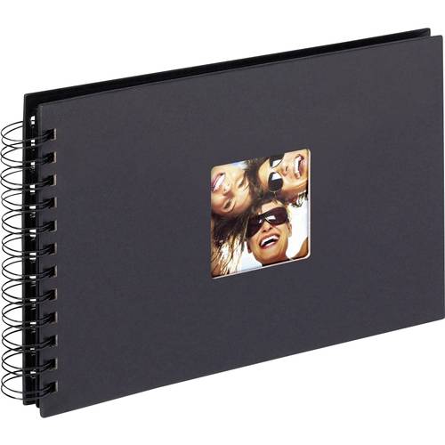 walther+ design SA-109-B Spiralalbum (B x H) 25 cm x 17 cm Schwarz 40 Seiten